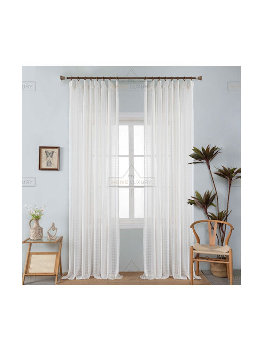 Homeone Curtain with Pencil Pleat Ecru