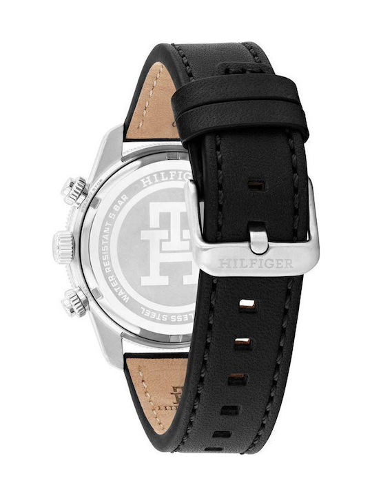 Tommy Hilfiger Sport Men's Watch 50mm Chronograph Battery with Black Metal Bracelet