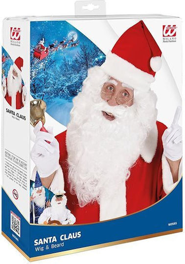 Widmann Carnival Wig & Beard White W0565