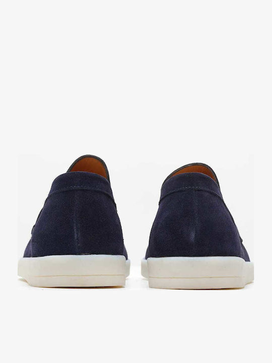 Men's Suede Moccasins Blue