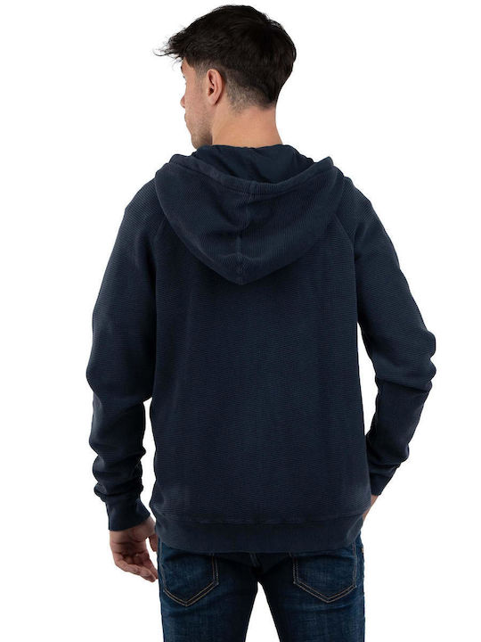 Dirty Laundry Sweatshirt with Hood Blue