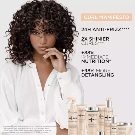 Kérastase Curl Manifesto Hair Care Set for Hydration for Curly Hair with Shampoo and Mask 3pcs