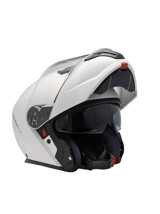 Zen ZN-918 White Motorcycle Helmet Flip-Up ECE 22.06 1650gr 3179184