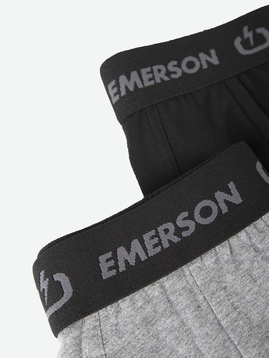 Emerson Men's Boxers 2Pack Black/Grey