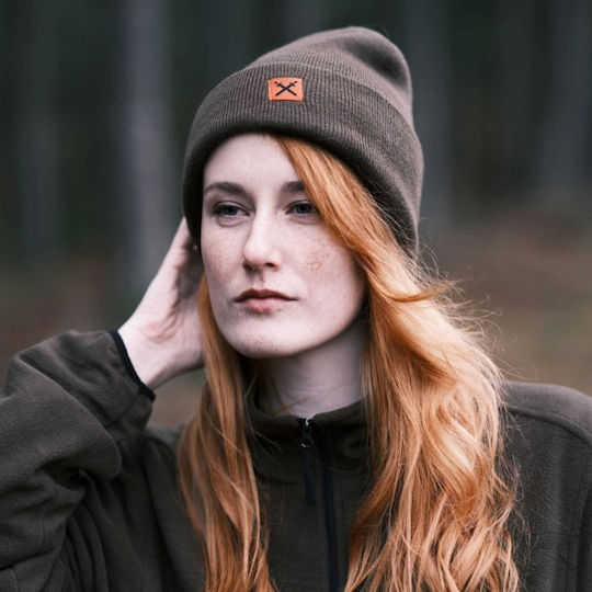Beanie Unisex Fleece - Polar Reversibil Căciulă Tricotat în culoarea Maro