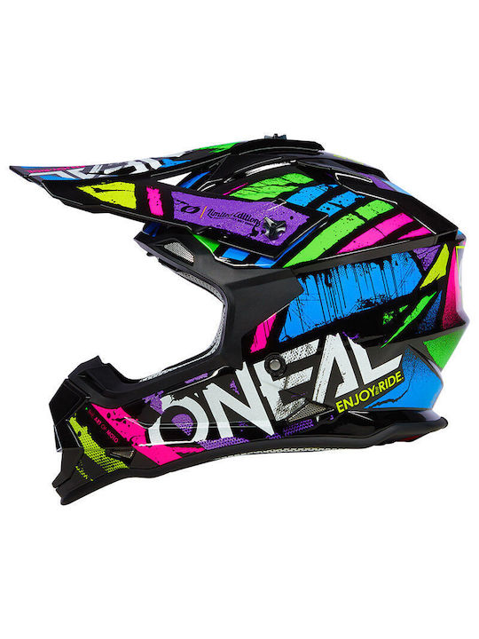 O'Neal 2SRS Glitch V.23 Motorcycle Helmet Motocross ECE 22.06
