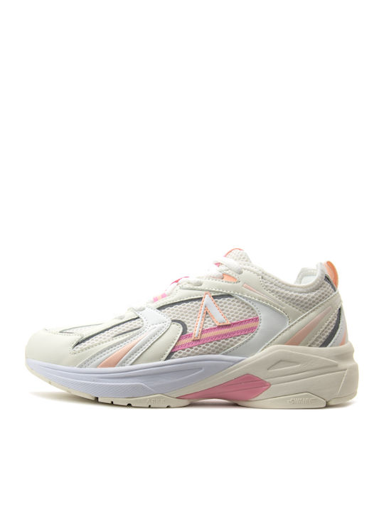 Arkk Copenhagen Oserra Turnschuhe Grey- Ecru- Pink