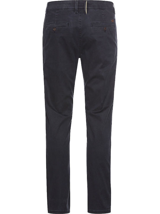 Trousers Chino Elastic in Slim Fit Dark Blue