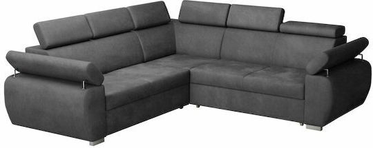 Columbus 215 Γωνιακός Καναπές Κρεβάτι Βελούδινος 260x260x85εκ.