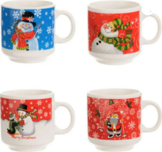 Christmas Cup Ceramic Red