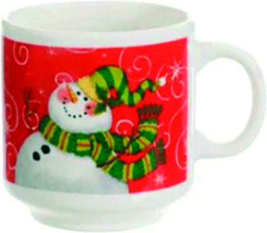 Christmas Cup Ceramic Red