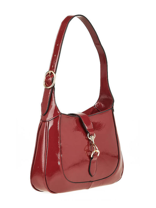 Verde Women's Bag Shoulder Burgundy