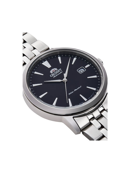 Orient Contemporary Ανδρικό Ρολόι 41.6mm Αυτόματο με Ασημί Μεταλλικό Μπρασελέ