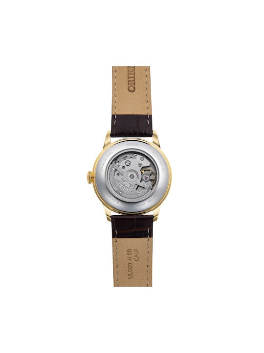 Orient Small Seconds Watch Automatic with Brown Leather Strap