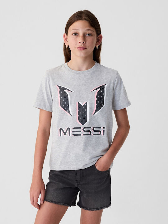 Kids' Shirt Short Sleeve Light Heather Grey Graphic