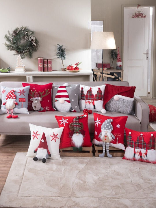 Teoran Christmas Decorative Square Pillowcase 45x45cm