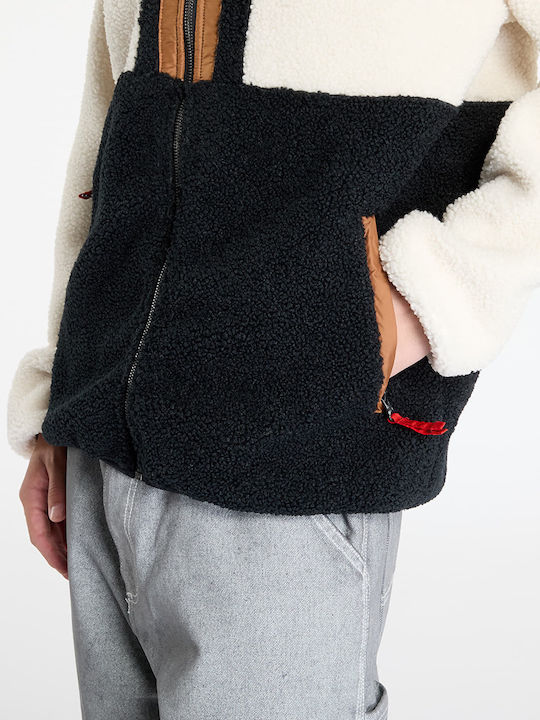 Backbowl Ii Men's Cardigan with Hood Chalk/ Black
