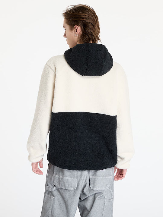 Backbowl Ii Men's Cardigan with Hood Chalk/ Black