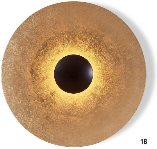 Luma Modern Lumină de Perete cu LED Integrat și Lumină Alb Cald Auriu 60cm