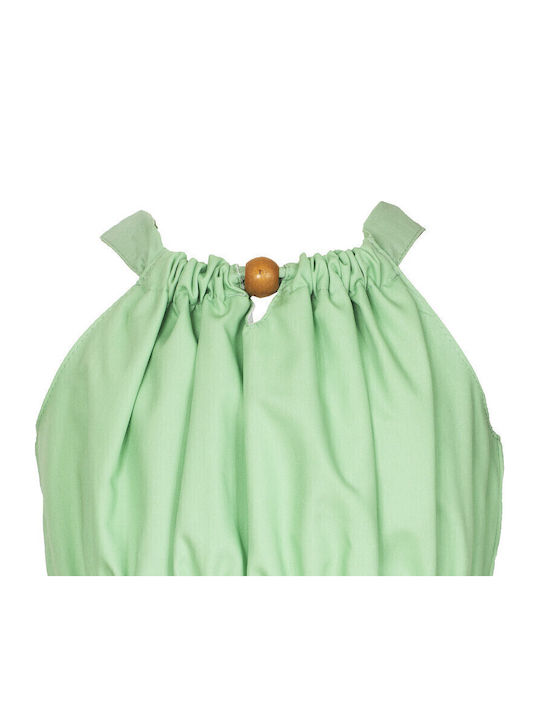 Crop Top pentru copii Fără mâneci Verde