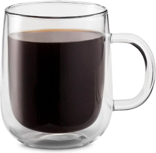 Delonghi Set 2 De'longhi Dlsc327 Glass Mugs As00006566 500ml Made Hand-blown Borosilicate Glass Double-walled Delonghi Set 2 De'longhi Dlsc327 Glass Mugs As00006566 500ml Made Hand-blown Borosilicate Glass Double-walled