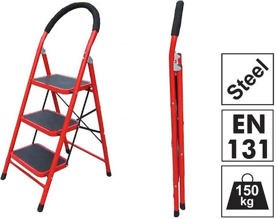 Veritas Trittleiter Eisen 3 Stufen 72cm