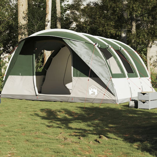 vidaXL Σκηνή Camping Τούνελ Πράσινη για 5 Άτομα 486x320x210εκ.