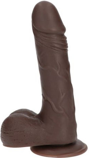 Toyz4lovers Реалистично дилдо с Топки и Вендуза Кафяв 23см