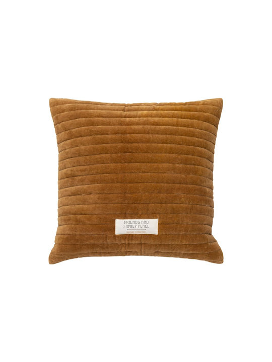 Atmosphera Sofa Cushion Fleece Ochre 45x45cm.