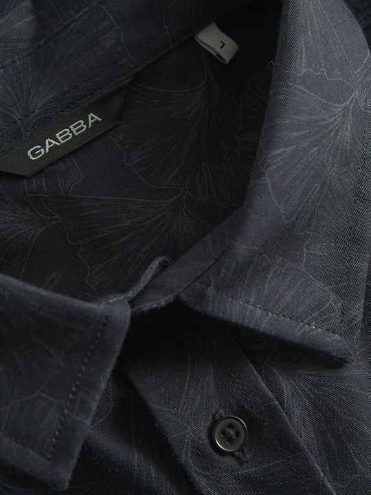 York Μακρυμάνικo Βαμβακερό Πουκάμισο Floral Black