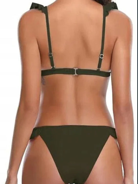 Set Bikini Τριγωνάκι & Brazil Military Green