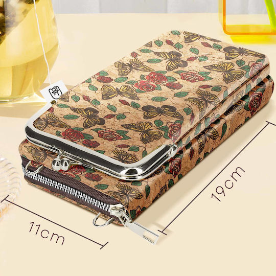 Geantă Laptop Avizar Design Fluture Buzunar Dublu pentru Monede Multicolor
