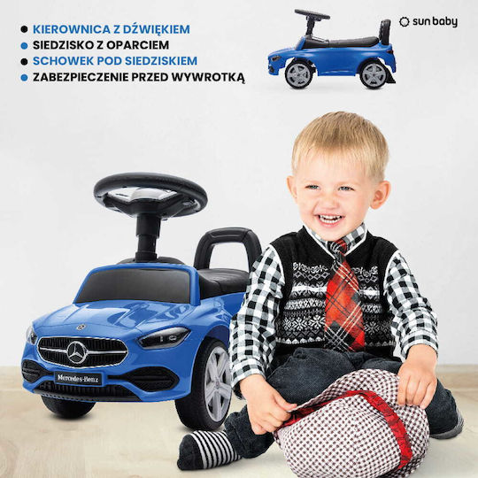 Sun Baby Mercedes C-Class Mașină Ride On Pentru 12+ Luni Albastră