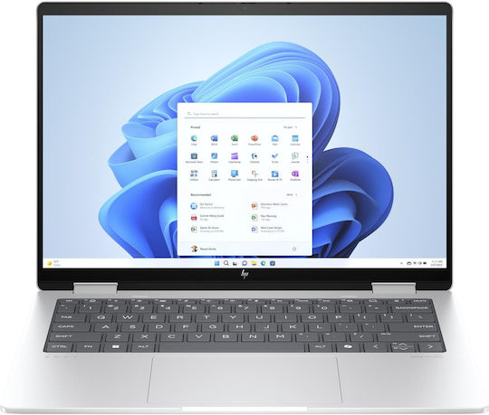 HP Envy x360 14 14" IPS FHD+ (Ryzen 5-8640HS/16GB/512GB SSD/W11 Pro) Natural Silver (US Keyboard)