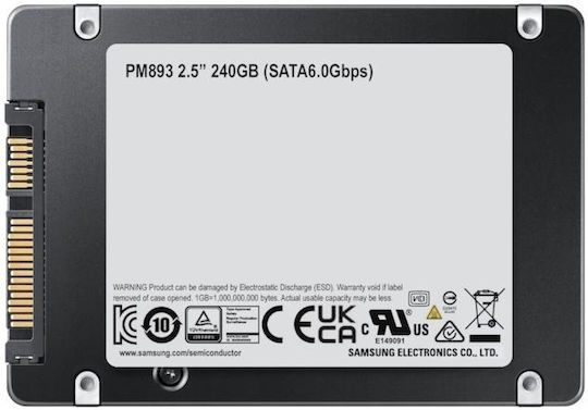 Samsung PM893 SSD 240GB Tip 2.5'' Cu Conexiune SATA III MZ-7L324000 Bulk