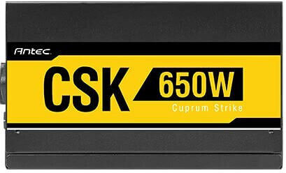 Antec CSK 650 650W Μαύρο Τροφοδοτικό Υπολογιστή Full Wired 80 Plus Bronze
