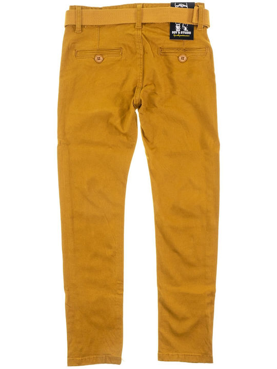 Boy Studio Kids' Fabric Pants Yellow