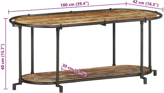 Mobilier Standuri TV din Lemn Masiv Maro L100xA42xÎ40cm