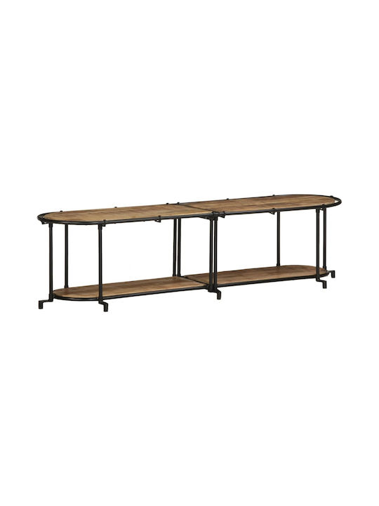 TV-Ständer aus Massivholz Braune M160xP42xH40cm