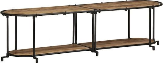 TV-Ständer aus Massivholz Braune M160xP42xH40cm