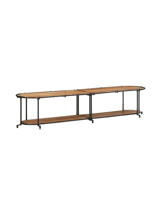 TV-Ständer aus Massivholz In Braun M 200xT 42xH 40cm