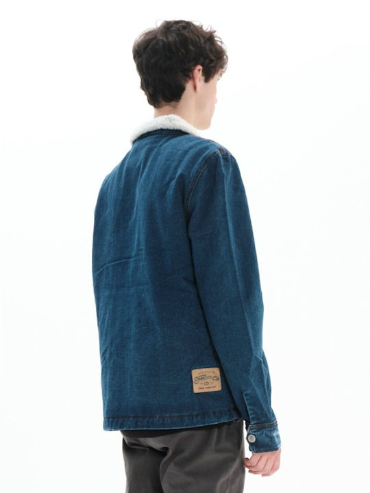 Emerson Denim Winter Jacket Blue