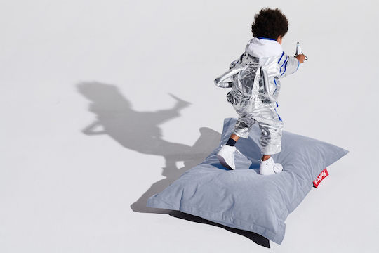 Пуф Болстър Junior Stonewashed Мъгливо Синьо 100x100x130см