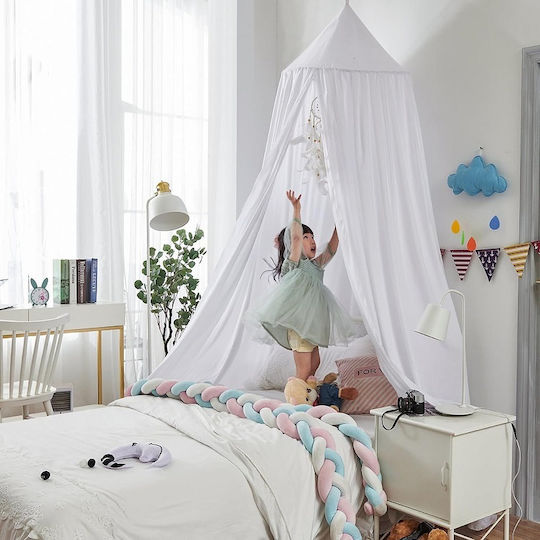 Herokids Mückennetz Zimmer aus Tüll 65x270x400cm Rosa-Flieder