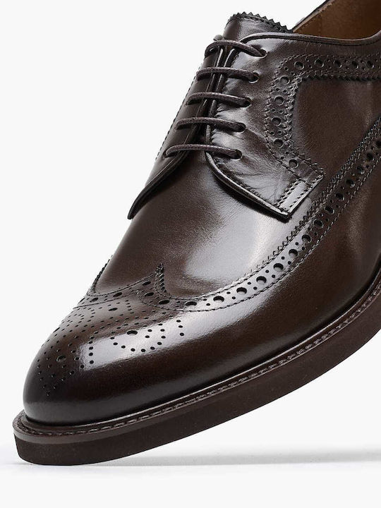 Philippe Lang Men's Leather Oxfords Brown