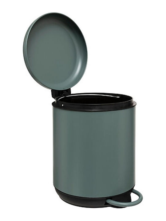 5Five Metallic Bathroom Basket 5lt Green