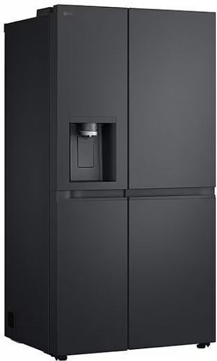 LG Side-by-Side Kühlschrank 628Es Total NoFrost H179xB91.3xT73.5cm. Schwarz GSLE91EVAC