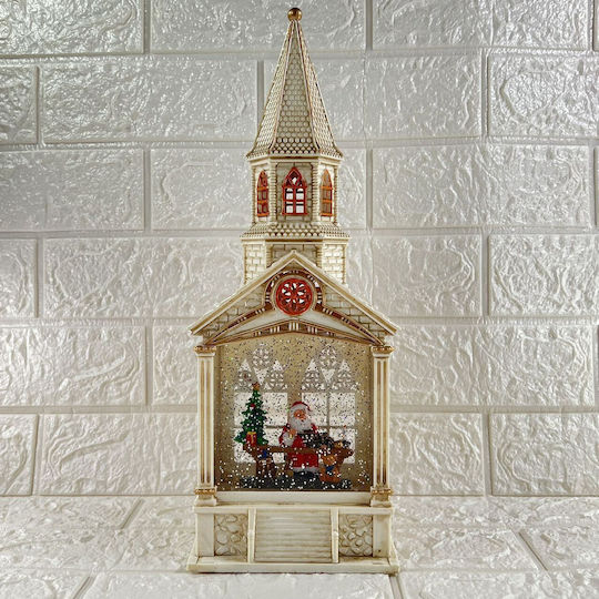Weihnachtliche Schneekugel Beleuchtet 14x10x38cm 1Stück
