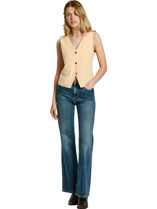 Aditi Women's Vest Light Yellow