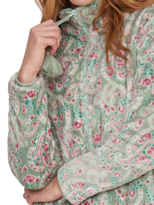 Noidinotte Winter Women's Fleece Robe Mint